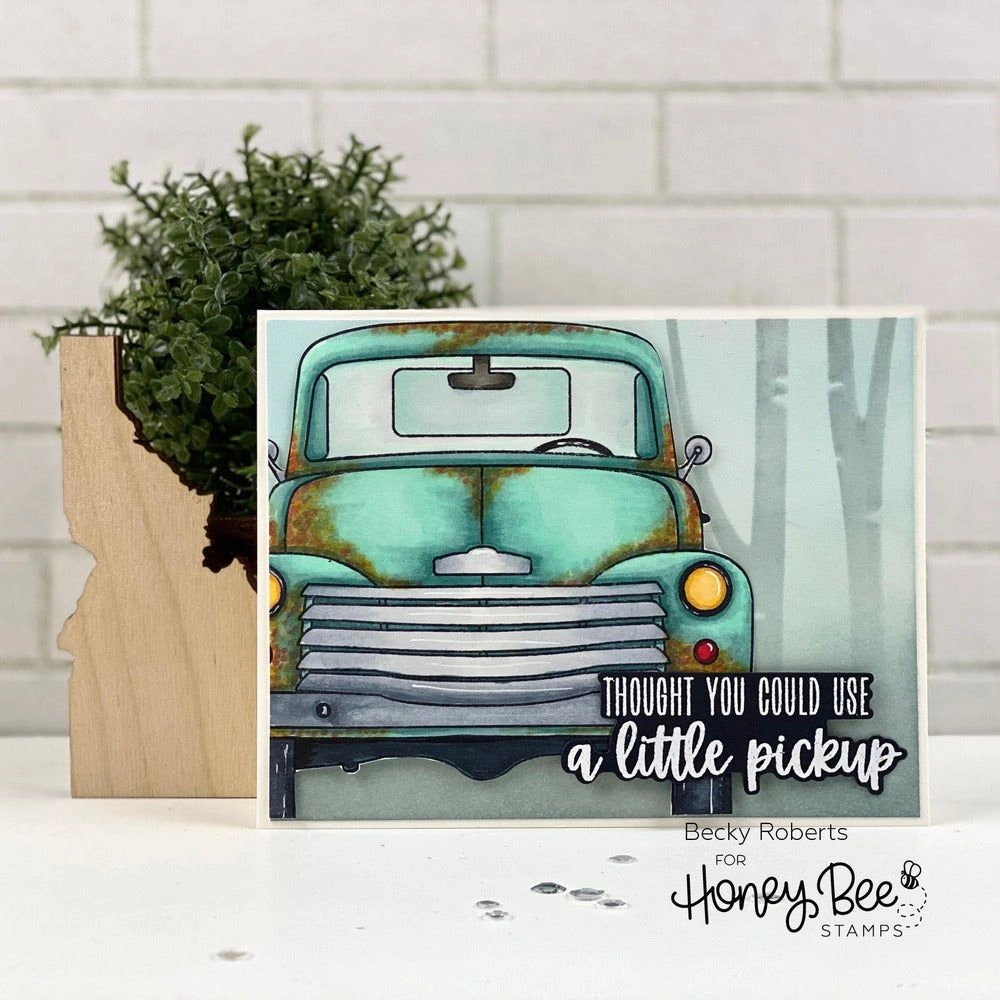 Big Pickup Cab - 6X6 Stamp Set matte original
