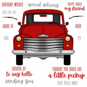 Big Pickup Cab - 6X6 Stamp Set vegan resilient