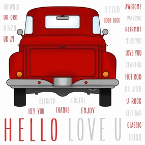 Big Pickup Tailgate - 6X6 Stamp Set portable