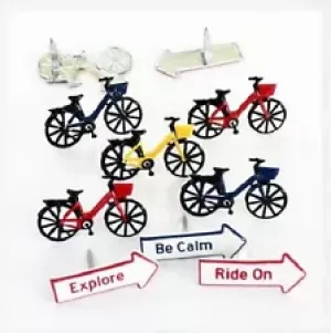 Bikes Brads 12  Pieces metallic