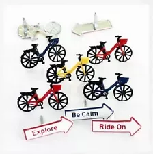 Bikes Brads 12  Pieces metallic