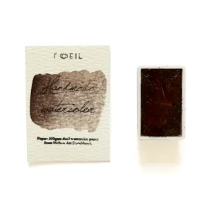linen waterproof Burnt Umber Pbr7 - Artist Grade Handmade Honey Based Watercolor Paint Full Pan 3.2Ml