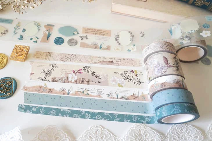 A Study Of Blossoms Washi Tape vivid elegant