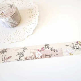 synthetic sturdy A Study Of Blossoms Washi Tape