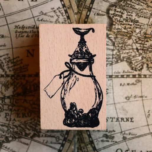 compact Dominant Industry Wood Stamp - A Log Of Atlantis