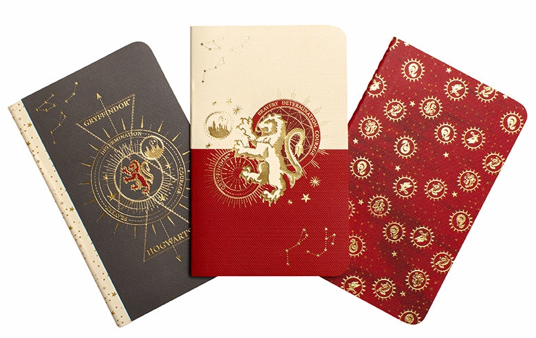 daily narrow Harry Potter: Gryffindor Constellation Sewn Pocket Notebook Collection (Set Of 3)