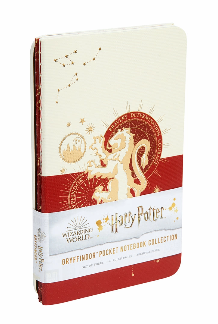 Harry Potter: Gryffindor Constellation Sewn Pocket Notebook Collection (Set Of 3) resilient