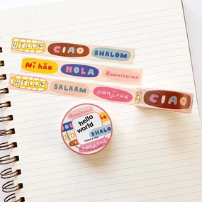 Hello World Ssd Washi Tape giant