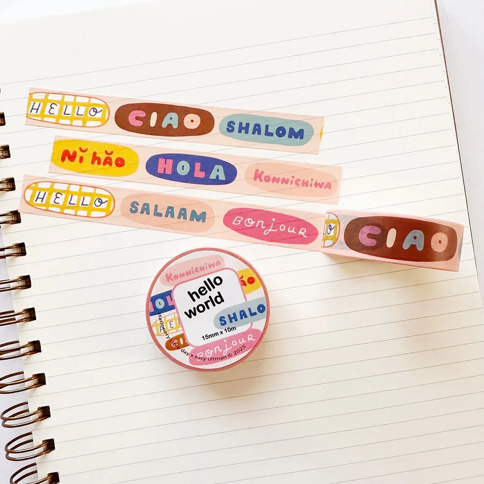 Hello World Ssd Washi Tape giant