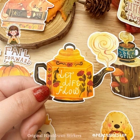 cool retractable Paperaicashop Let Life Flow Vinyl Sticker