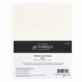 retro Spellbinders Better Press Letter Press System Cotton Cardstock 8.5"X11" - Bisque