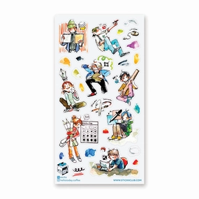 superior vivid Stickii ArtistS Life Sticker Sheet