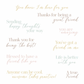 ceramic You'Ve Got A Friend - 4X6 Clear Stamp Set