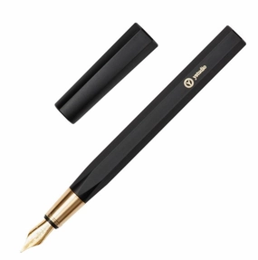 Ystudio Resin Black Fountain Pen pastel thin