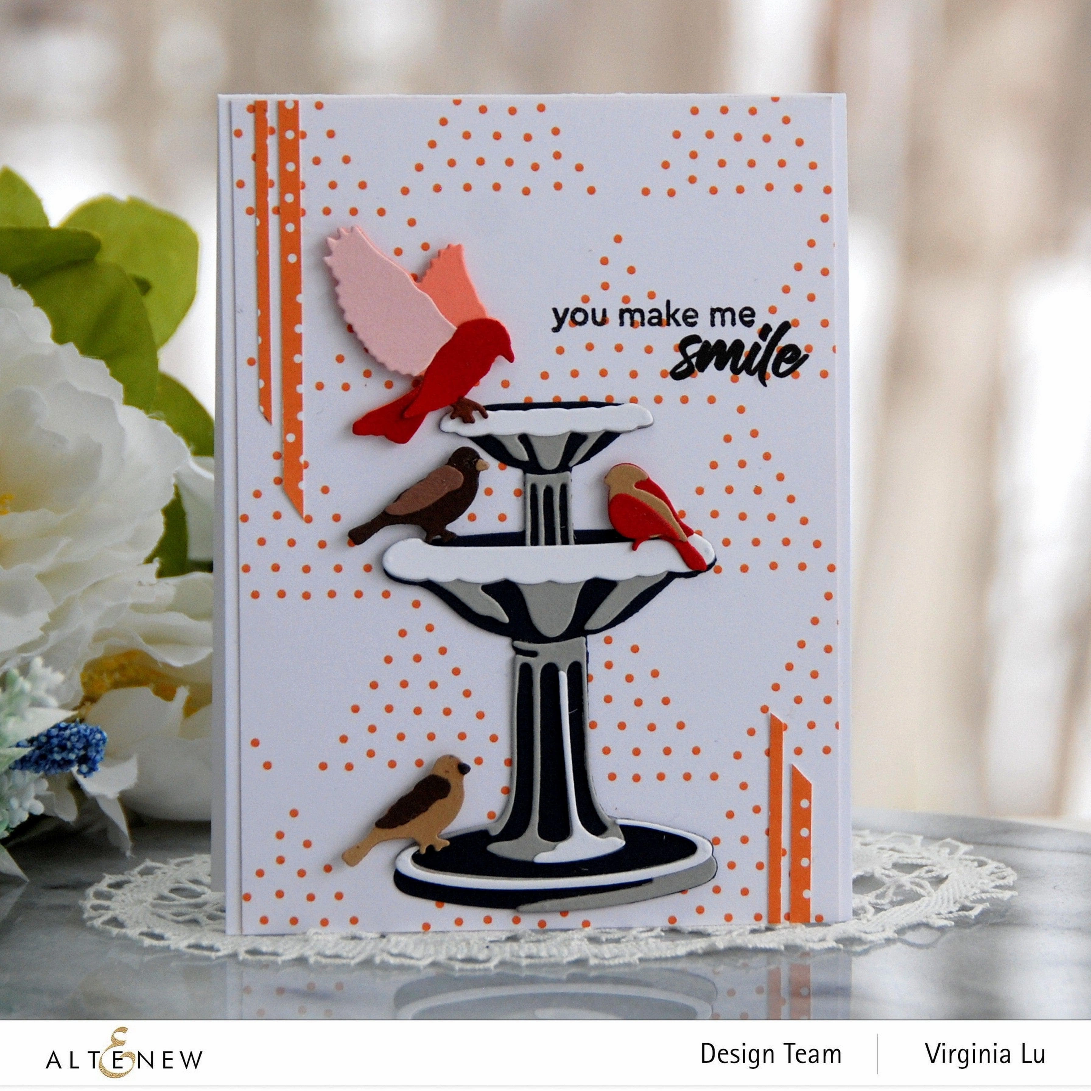 retractable loose Bird Bath Layering Die Set
