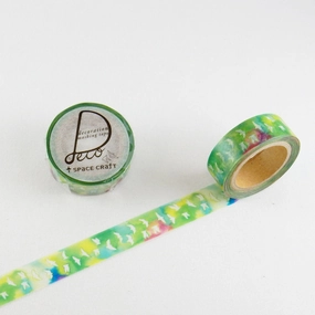 Bird Washi Tape Space Craft refillable round