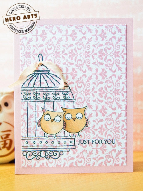 Birdcage Stamp lightweight biodegradable