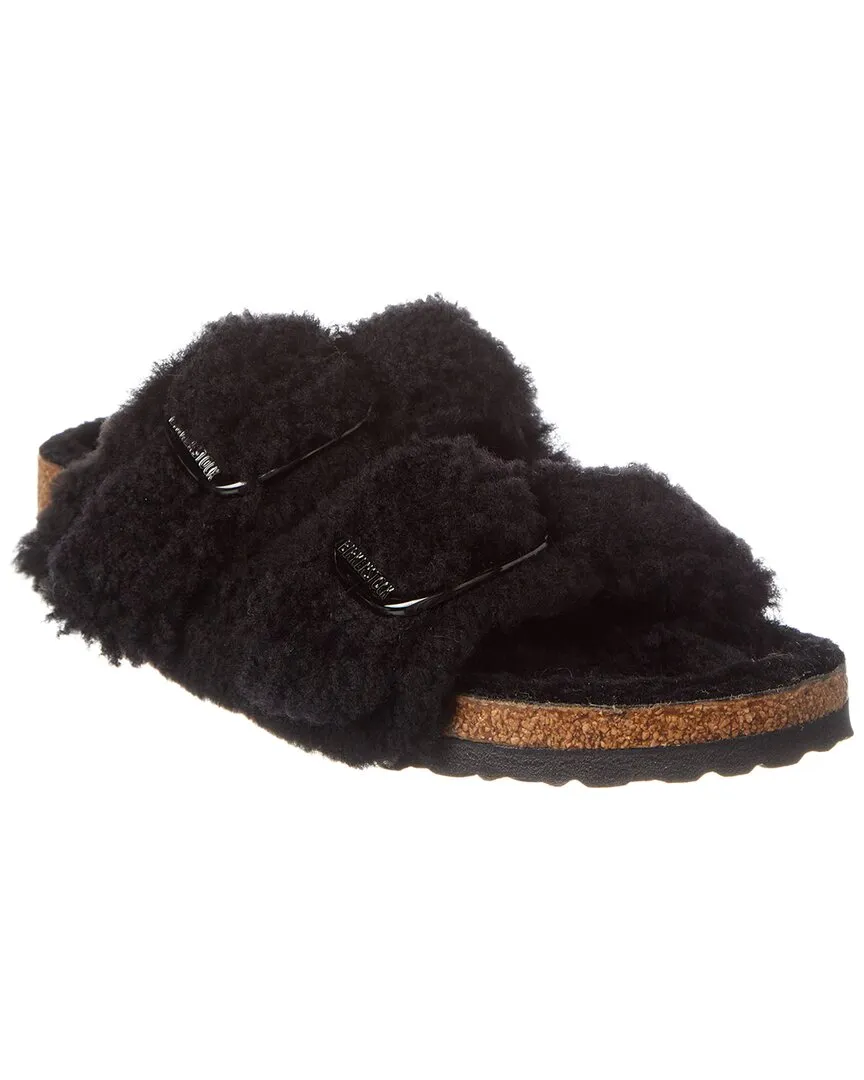 Birkenstock Arizona Big Buckle Schmales Shearling Sandal