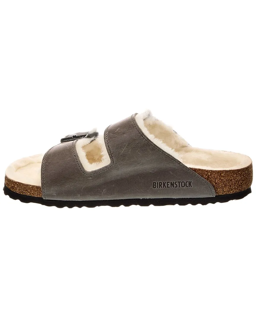 Birkenstock Arizona Leder & Schaffell Sandale