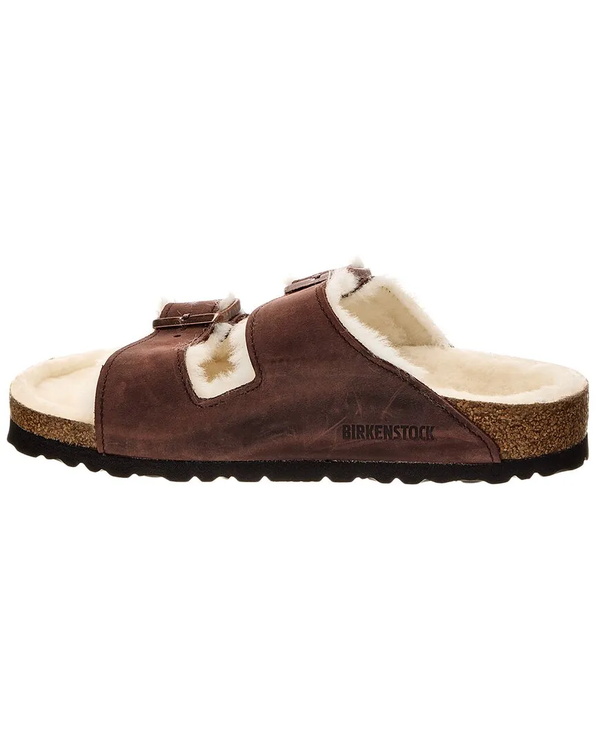 Birkenstock Arizona Leder & Schaffell Sandale