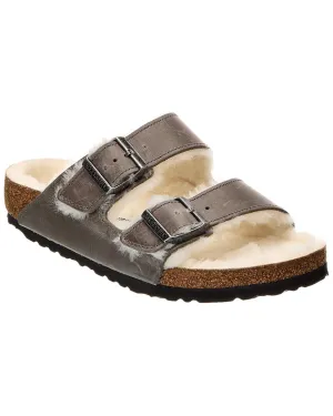 Birkenstock Arizona Leder & Schaffell Sandale