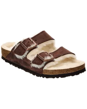 Birkenstock Arizona Leder & Schaffell Sandale