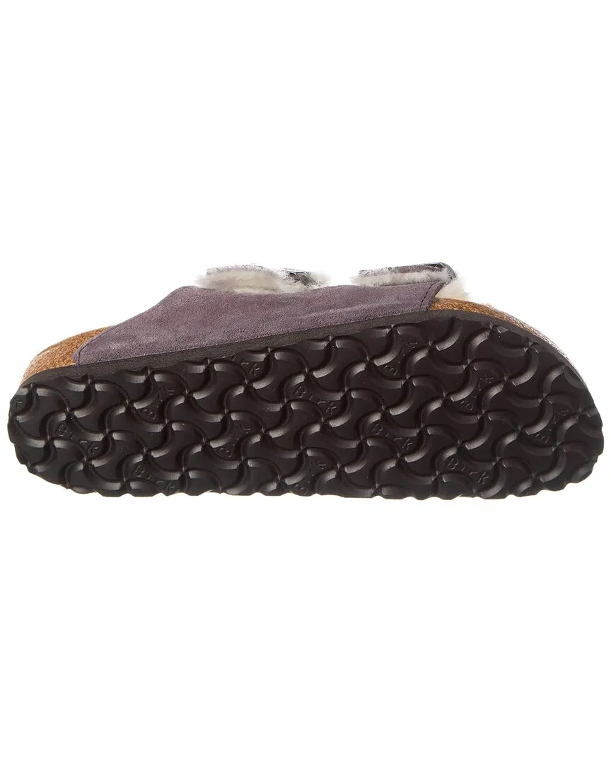 Birkenstock Arizona Schmal Wildleder & Schaffell Sandale