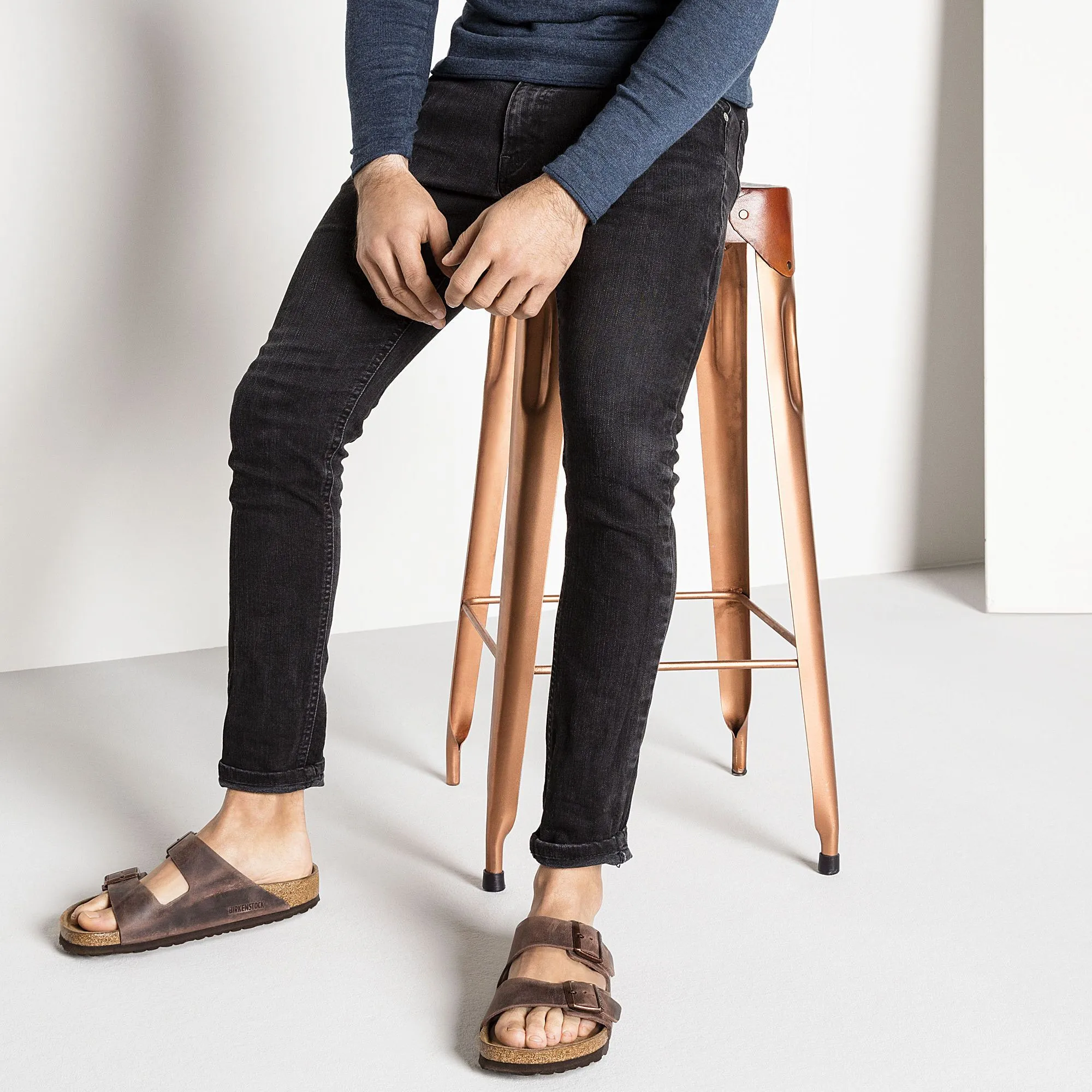 BIRKENSTOCK ARIZONA SOFT FOOTBED HABANA GEÖLTES LEDER UNISEX