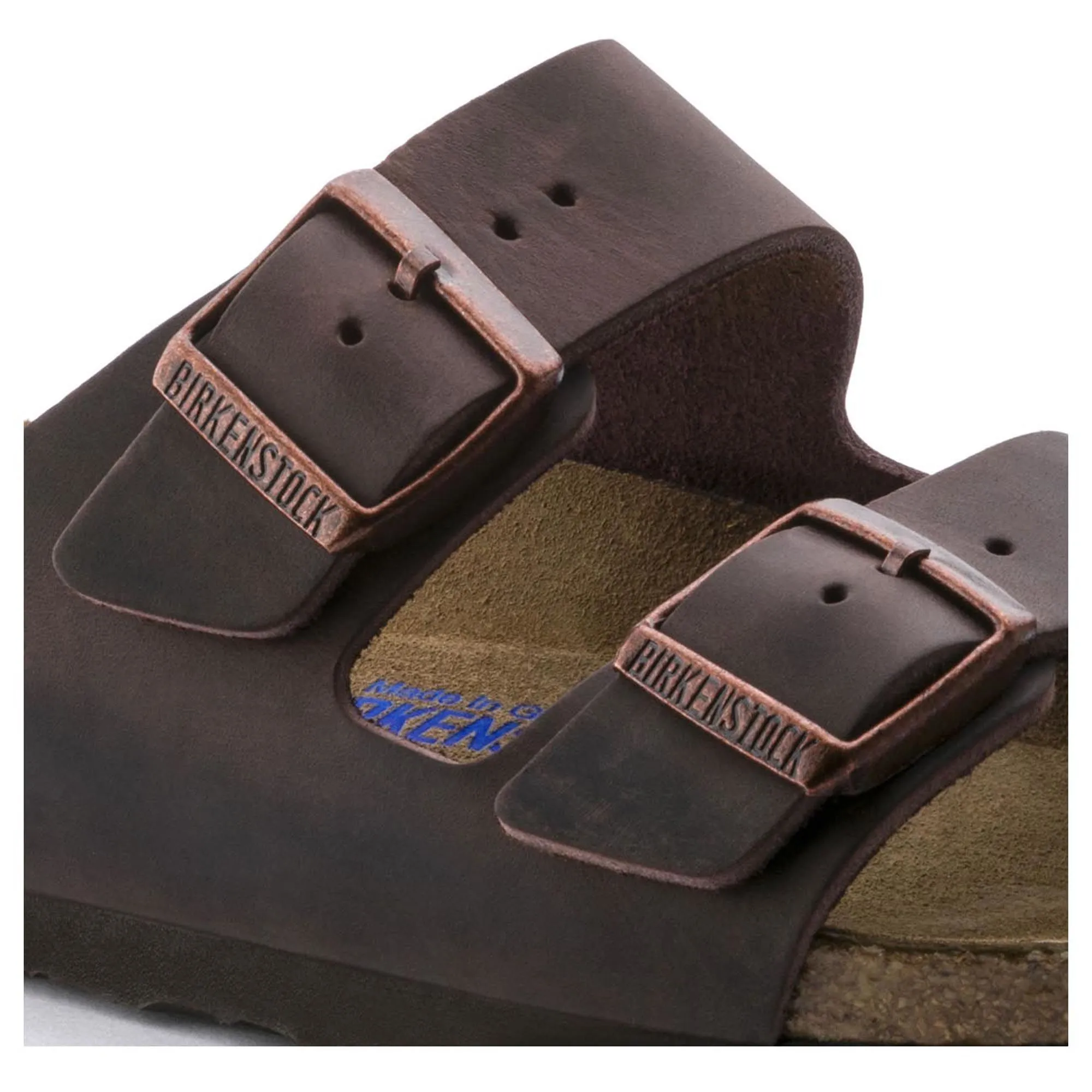 BIRKENSTOCK ARIZONA SOFT FOOTBED HABANA GEÖLTES LEDER UNISEX