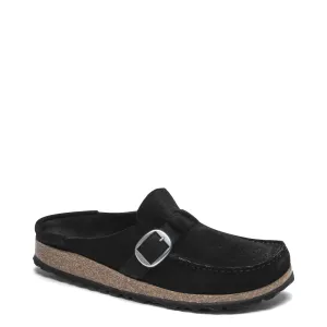 Birkenstock Damen Buckley Clogs aus Wildleder in Schwarz