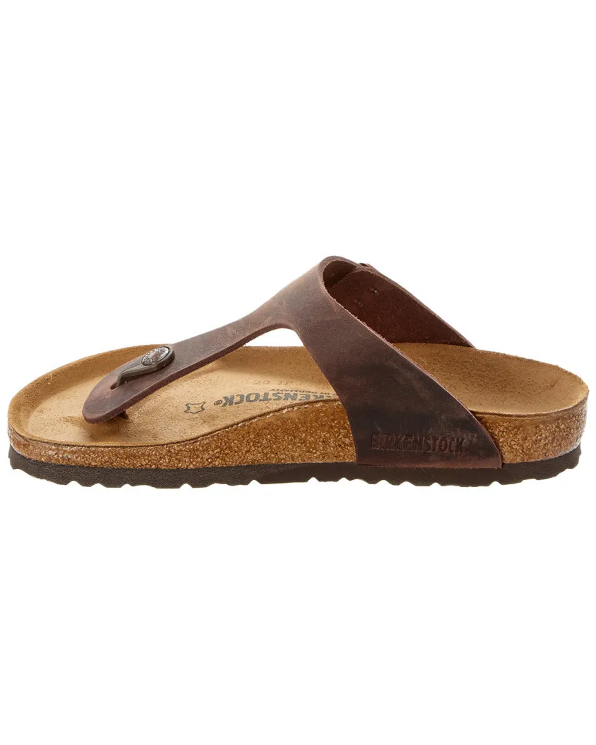 Birkenstock Damen Gizeh Sandale aus geöltem Leder
