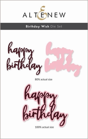 Birthday Wish Die Set recycled superior