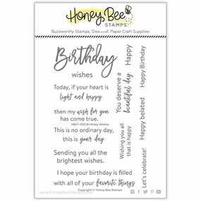 shockproof finest Birthday Wishes - 4X6 Stamp Set