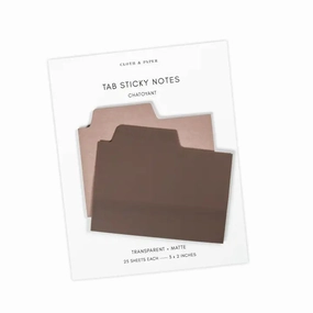 steel muted Blank Tab Sticky Note Set | Chatoyant