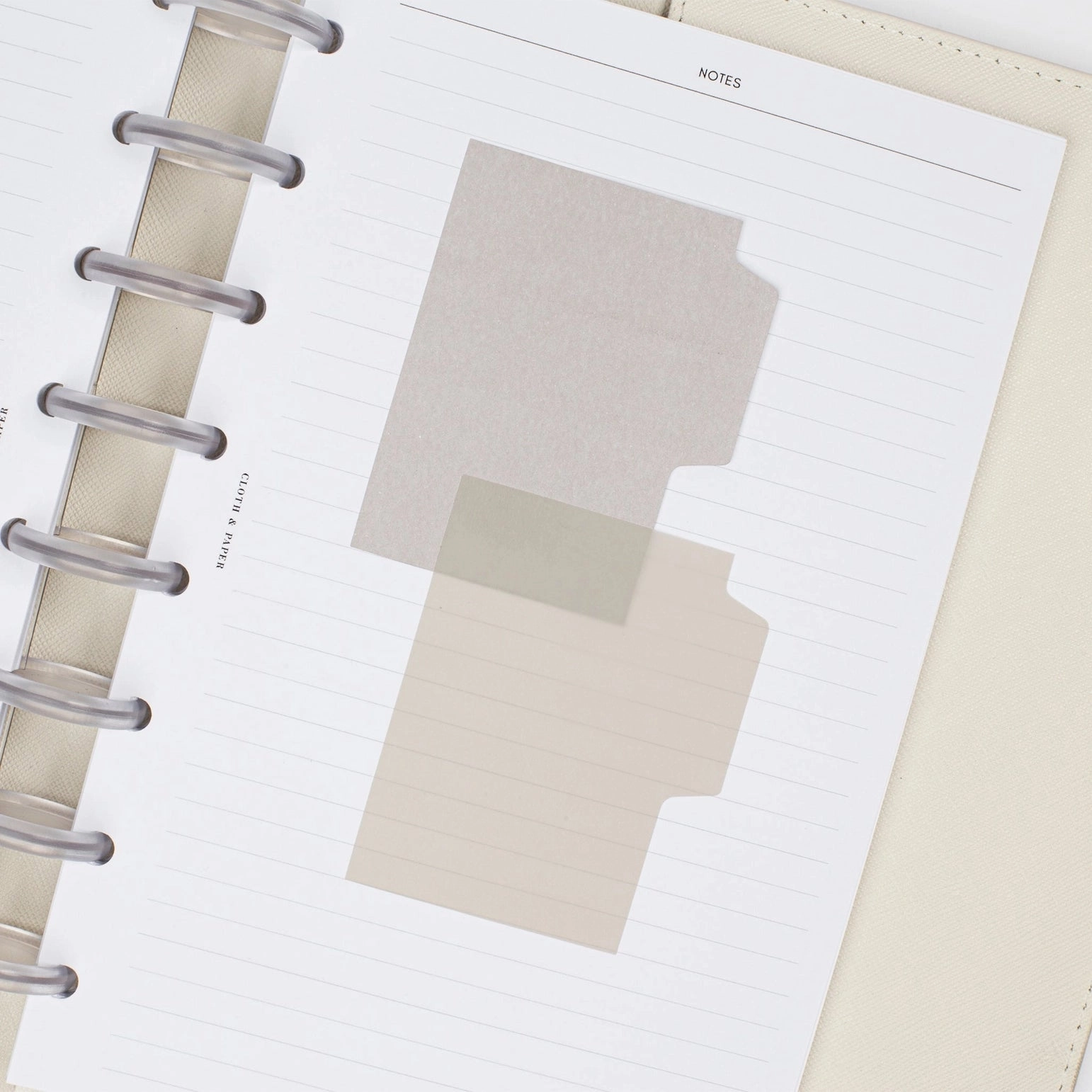 Blank Tab Sticky Note Set - Linen limited trendy