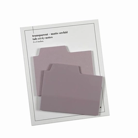 exclusive Blank Tab Sticky Note Set - Orchid