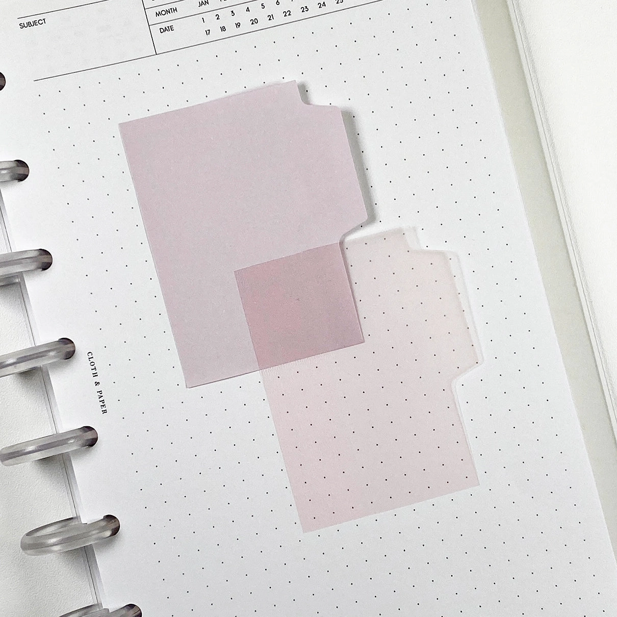 pack short Blank Tab Sticky Note Set - Orchid