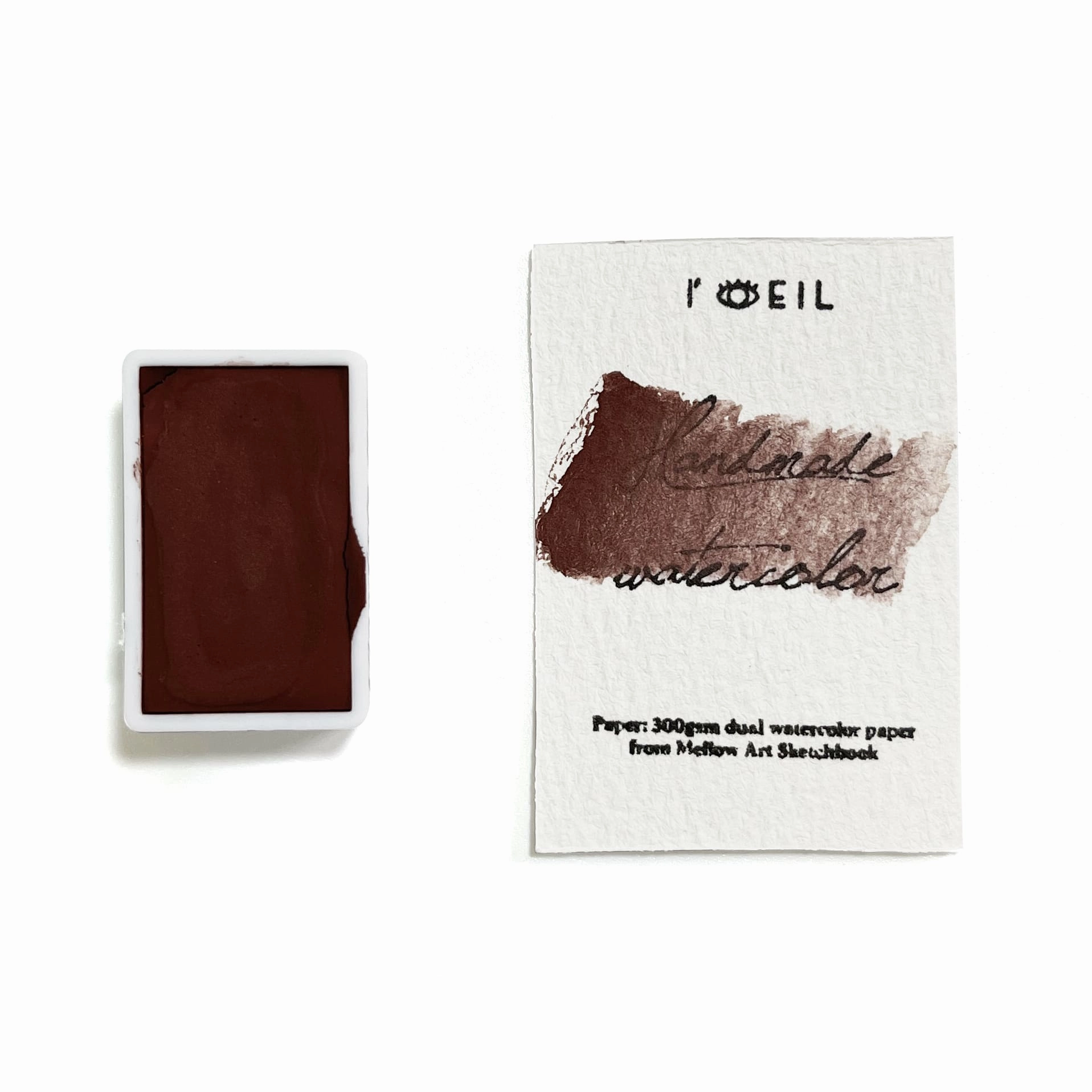 Bloodstone (Mineral) - Artist Grade Handmade Honey Based Watercolor Paint Full Pan 3.2Ml resin ergonomic
