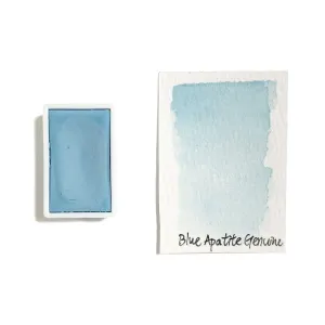 tall trusted Blue Apatite (Mineral) - Artist Grade Handmade Honey Based Watercolor Paint Full Pan 3.2Ml