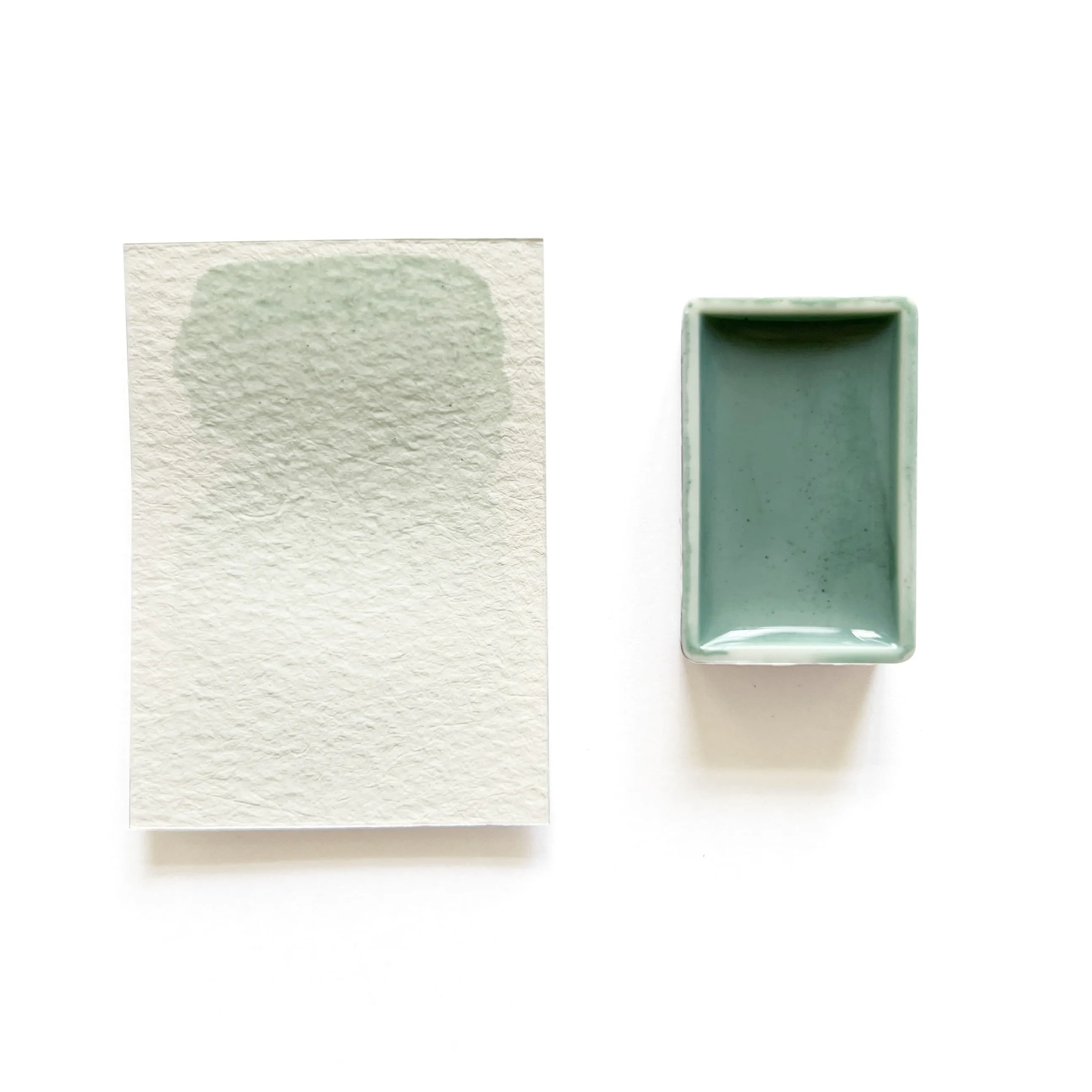 basic modern Blue Hemimorphite (Mineral) - Artist Grade Handmade Honey Based Watercolor Paint Full Pan 3.2Ml