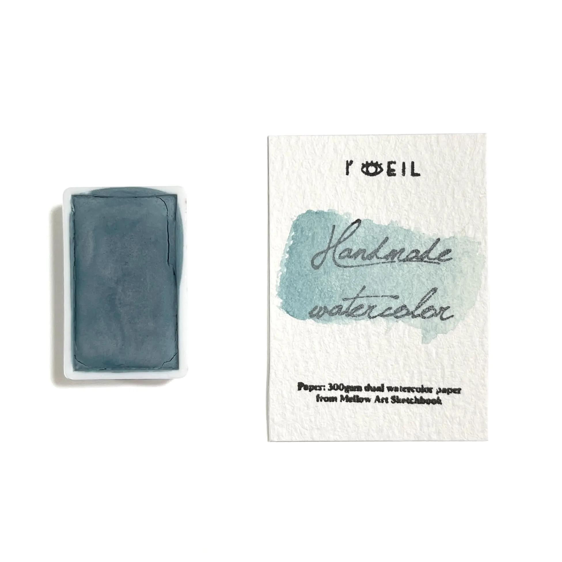 eco giant Blue Vein Stone (Mineral) - Artist Grade Handmade Honey Based Watercolor Paint Full Pan 3.2Ml