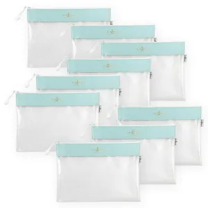 Blue Zip 'N' Stash Pouches Bundle (9 Pcs) automatic
