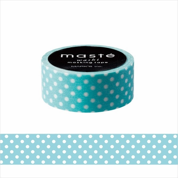 vegan foldable Blue Dot Washi Tape Mast