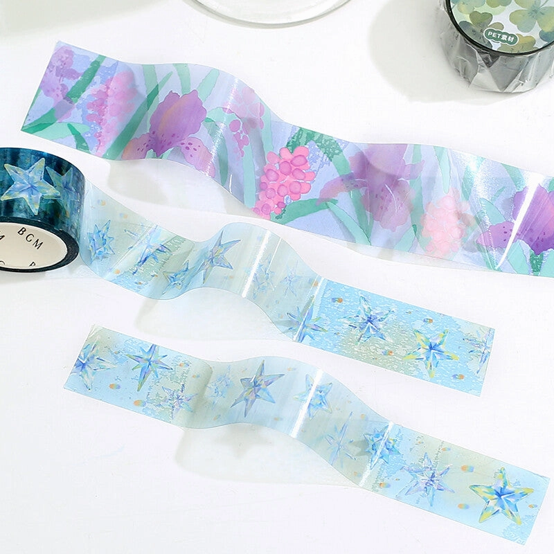 Blue Flag Pet Clear Tape Bgm glossy