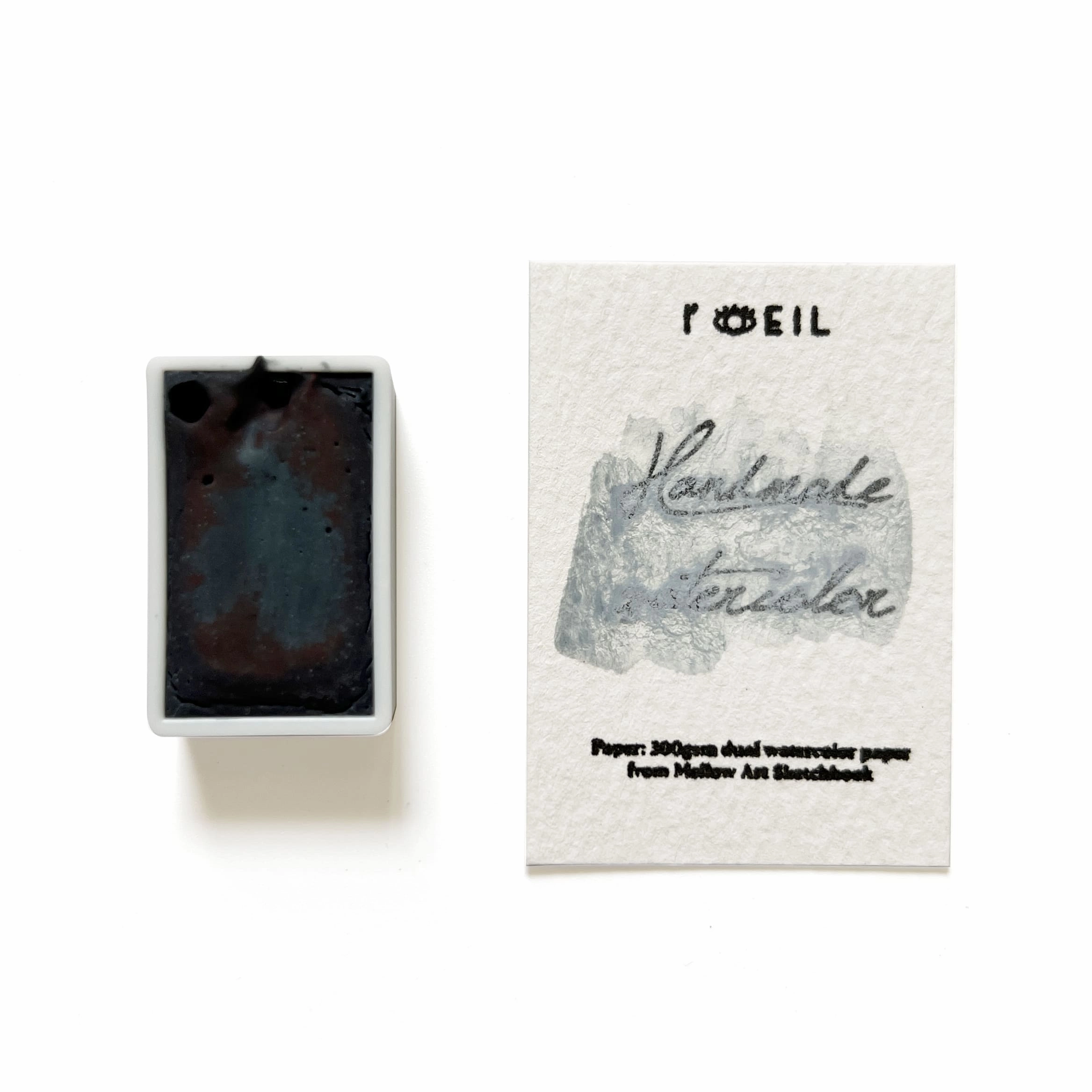 pack small Blue Sandstone (Mineral) - Artist Grade Handmade Honey Based Watercolor Paint Full Pan 3.2Ml