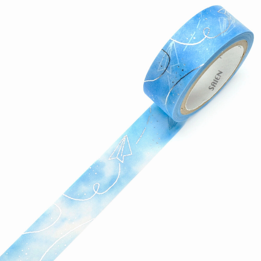 economical elegant Blue Sky & Paper Airplane Washi Tape