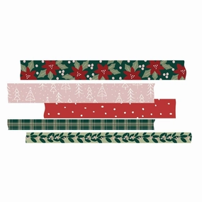 bronze Boho Christmas Washi Tape 5/Pkg