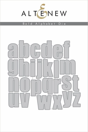 neutral Bold Alphabet Die Set