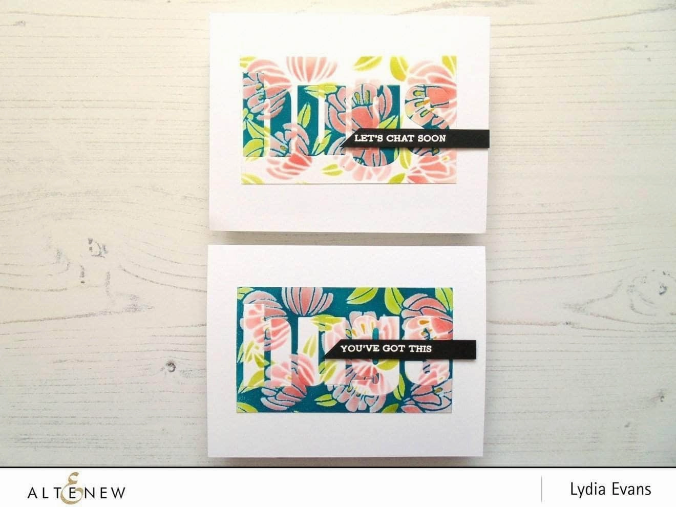 Bold Alphabet Die Set heatproof