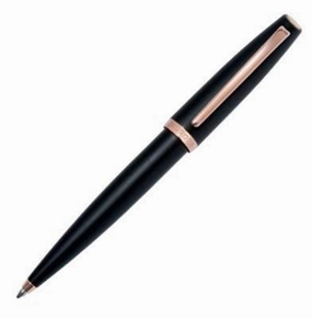 Aurora Style Rose Gold Black Matte Ballpoint Pen deluxe